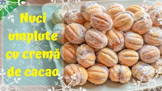 Rețeta copilăriei mele NUCI umplute cu cremă de cacao  ❄ DULCINELE ❄ [upl. by Llerrem127]