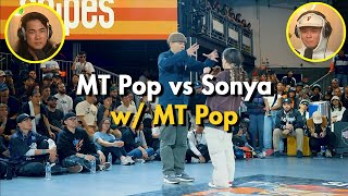 MT Pop vs Sonya Freestyle Session  Battle Commentary [upl. by Virginie]