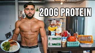 What 200g Of Protein A Day Looks Like  Full Day Of Eating [upl. by Poppy733]