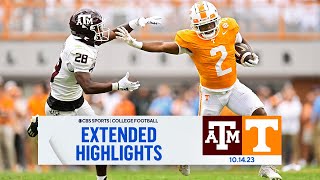 Texas AampM at No 19 Tennessee Extended Highlights I CBS Sports [upl. by Stoecker]