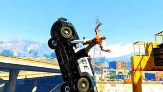 GTA V Unbelievable CrashesFalls  Episode 83 [upl. by Lynad857]