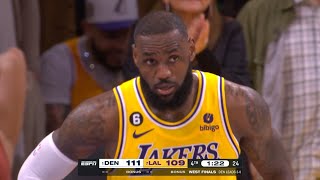 INSANE ENDING Los Angeles Lakers vs Denver Nuggets Final Minutes  202223 NBA Playoffs [upl. by Akin787]