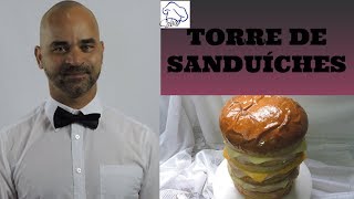 Torre de Sanduíches  Receita Italiana  Panetone Gastronômico [upl. by Prunella]