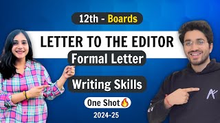 Formal Letter  Letter to the Editor  Class 12 English  NCERT for Boards  Writing Skills [upl. by Hercules]