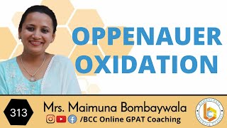 oppenauer oxidation  named reaction [upl. by Rednasela]