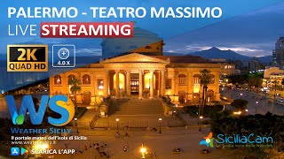 🔴 Palermo live webcam  Panoramica Teatro Massimo [upl. by Adnorrahs]