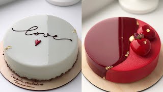 Most Satisfying Mirror Glaze Cake Decorating Compilation [upl. by Ahseyn666]