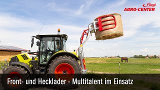 Frontlader Hecklader Anbauen nachrüsten hydraulisch Traktor Schlepper  Fliegl Agro Center [upl. by Zina]