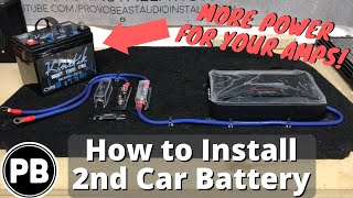 How To Install a Second Car Audio Battery In Your Vehicle [upl. by Dona]