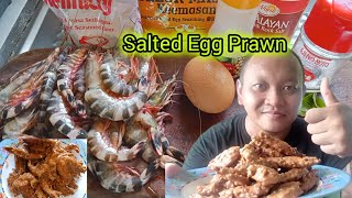 Lunch Di Kepulauan Paloh SarawakSalted Egg Prawn Homemade [upl. by Asillim]