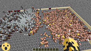 Villagers VS Pillagers War 1000 [upl. by Madlin]