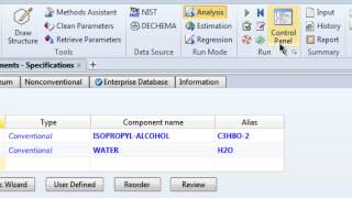 Aspen  Entering compounds and viewing binary parameters [upl. by Bonina158]