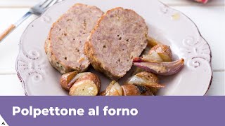 POLPETTONE AL FORNO CON PATATE Ricetta facilissima [upl. by Cavill]