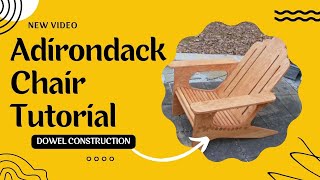 How to Make an Adirondack Chair  FREE Plans Included [upl. by Ayaros]