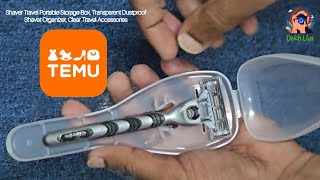 TEMU Shaver Travel Portable Storage Box Review  Dustproof Organizer for OnTheGo Grooming [upl. by Meyer]