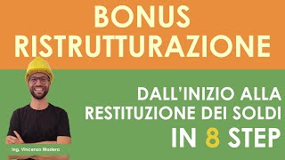 Bonus ristrutturazioni dallinizio lavori alla restituzione dei soldi Cessione credito e sconto [upl. by Newbold]