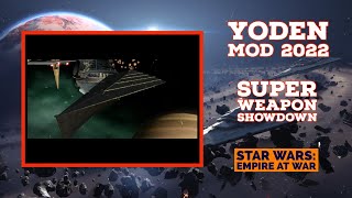 Star Wars Empre At War  Yoden Mod 2022  The Empire  Super weapon ships Deathstar vs Eclipse [upl. by Attehcnoc]