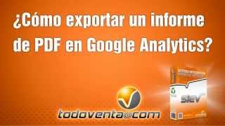 Como exportar informes en PDF en Google Analytics [upl. by Demmahum]