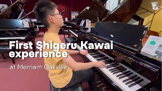 First Shigeru Kawai Experience at Merriam Oakville [upl. by Emanuela]