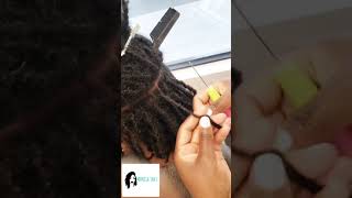 How to Interlock  Micro locs  shorts [upl. by Whitaker186]