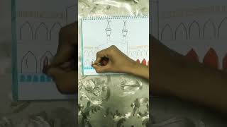 How to draw Kaaba step by step viralartkaabadrawing [upl. by Hareemas280]