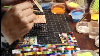 Making of Cloisonne enamel by Natia Malazonia [upl. by Enetsirk546]