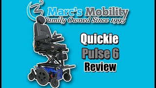 Sunrise Medical Quickie Pulse 6 with Power Elevating Seat  Fast Power Chair  Review  4611 [upl. by Reinold]