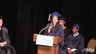 2014 IMSA Graduation  Gina Liu Class of 2014 [upl. by Atteuqaj]