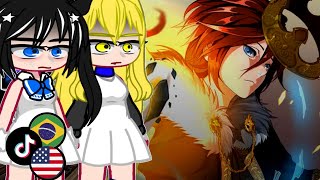 Danmachi react to bell as Arthur leywin tik Toks english 🇺🇲 and português 🇧🇷 [upl. by Aivull]