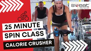 Under 30 Minute Spin Class  Cardio CALORIE CRUSHER  FREE Online Spin® Class [upl. by Dlareme]