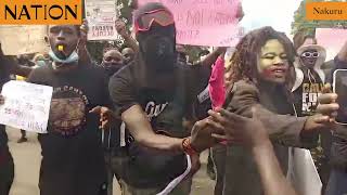 Nakuru residents stage protest against Finance Bill 2024 [upl. by Notxarb]