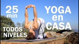 Yoga 25 min para todo cuerpo para todos niveles  Vinyasa con Elena Malova [upl. by Hayarahs]