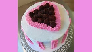 Ruffle amp Truffle Heart Cake YOU can Make with Jill [upl. by Enilraep322]