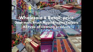 Wholesale price cleaning items amp doormats cheapest price in chennai  wholesale mops in sowcarpet [upl. by Baalbeer668]