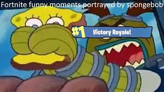 TOP 100 FORTNITE FUNNIES portrayed by Spongebob pant  1080p 60fps [upl. by Lynnette]