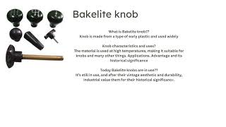 Bakelite product [upl. by Avra192]