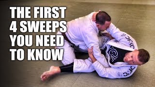 The First 4 Sweeps You Need To Know  JiuJitsu Basics [upl. by Soulier]