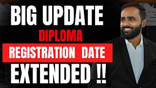 BIG UPDATE DIPLOMA REGISTRATION FORM DATE EXTENDEDMSBTEPRADEEP GIRI SIR [upl. by Aleemaj595]