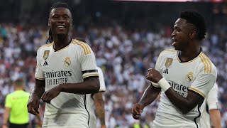 WATCH VINI JR AND CAMAVINGA’S DANCING CELEBRATION Real Madrid 40 Osasuna [upl. by Renferd]