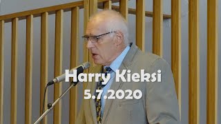 Harry Kieksi 572020 Naantalin helluntaiseurakunnassa [upl. by Fairley]