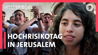 Wird Israel zum Gottesstaat – Flaggenmarsch der NationalistischReligiösen 2023  Weltspiegel Doku [upl. by Sina52]