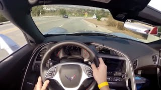 2015 Chevrolet Corvette Z51 Convertible  WR TV POV City Drive [upl. by Jessamine]