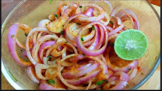 onion laccha salad dhaba style masala laccha pyaz recipe [upl. by Kostival830]