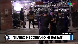 Reclamo de justicia por asesinato y amenaza en gomeria de Bv Segui al 3400 Telefe Rosario [upl. by Sahc]