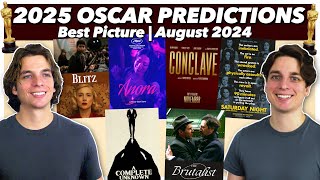 2025 Oscar Predictions  Best Picture  August 2024 [upl. by Nnaarat118]