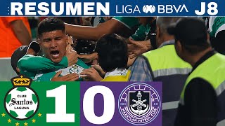 Santos 10 Mazatlán Amione da el triunfo a los Guerreros  J8 CL24 [upl. by Burkle680]