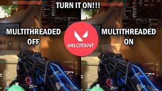 VALORANT MULTITHREADING OFF VS MULTITHREADING ON IF YOU HAVE IT TURN IT ON [upl. by Aleac]