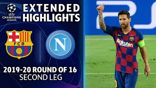 Barcelona vs Napoli  Champions League Round of 16 Highlights  UCL on CBS Sports [upl. by Artenahs]