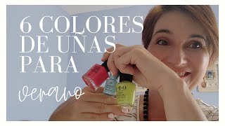 6 COLORES DE UÑAS PARA EL VERANO 2020  Tendencias [upl. by Obeng]