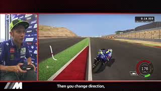 Rossi races with the MotoGP Videogame in Aragón – follow a lap with the legend [upl. by Ivett]